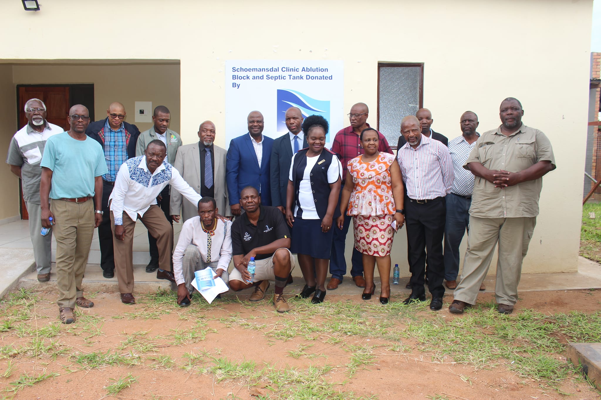 KOBWA Handover Two Blocks of Toilet and a Septic Tank to Schoemansdal Clinic